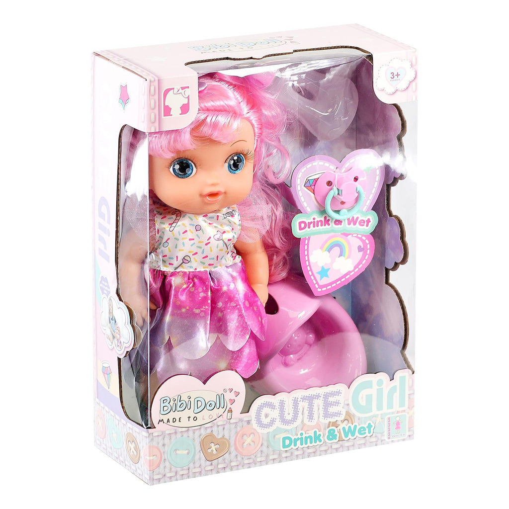 BiBi Doll BiBi Doll Cute Girl Drink & Wet Doll with Accessories (30 cm / 12")