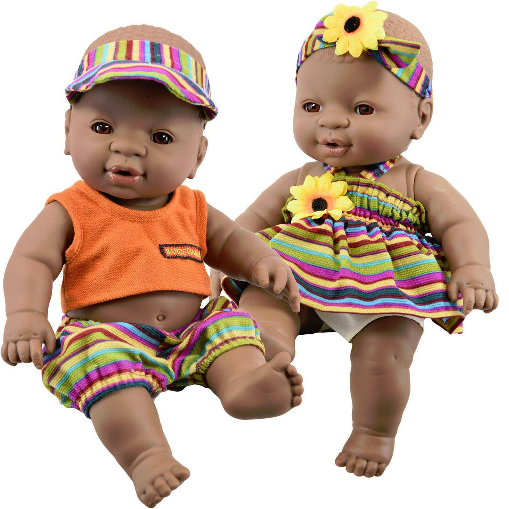 BiBI Black Twin Dolls (30 cm / 12") by BiBi Doll - BiBi Doll