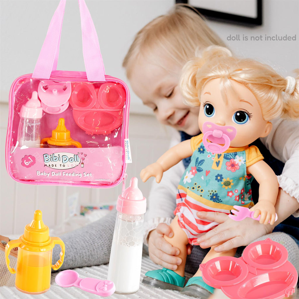 BiBi Doll BiBi Doll Accessories - Magic Feeding Set & Carry Bag