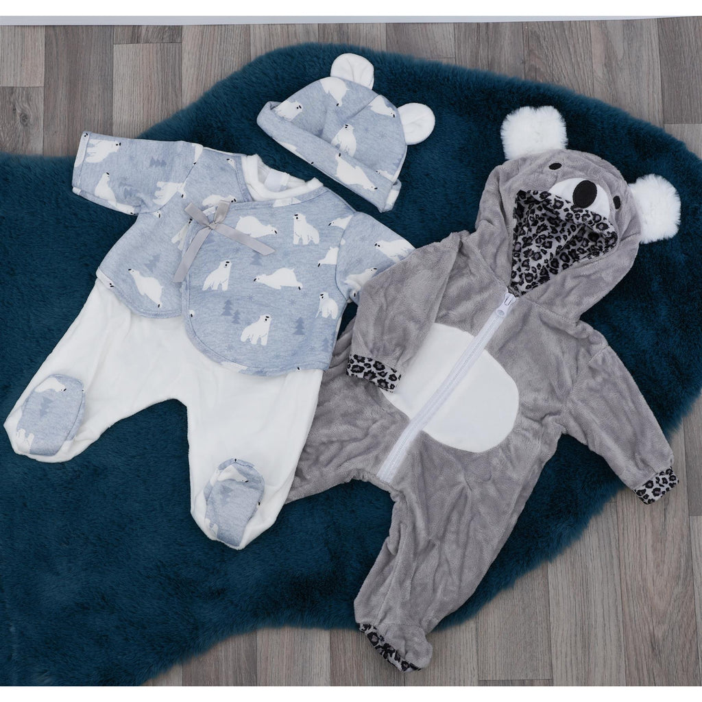 BiBi Outfits - Set of Two Doll Clothes (Polar Bear & Koala) (50 cm / 20") by BiBi Doll - BiBi Doll