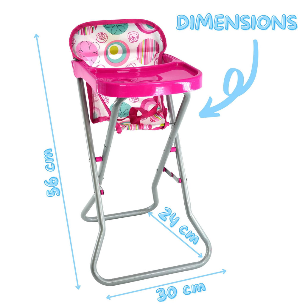 BiBi Doll Furniture - Folding High Chair by BiBi Doll - BiBi Doll