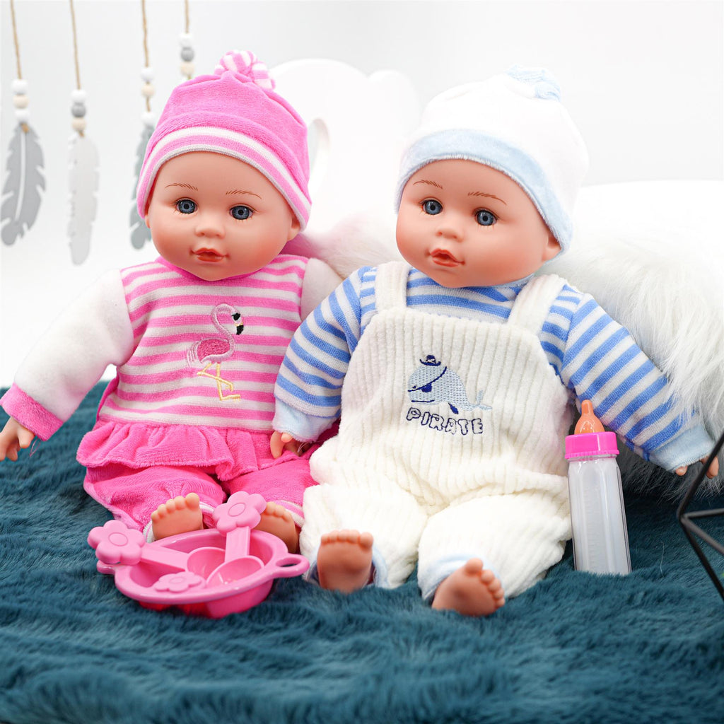 BiBi Twin Baby Dolls & Accessories (33 cm / 13") by BiBi Doll - BiBi Doll