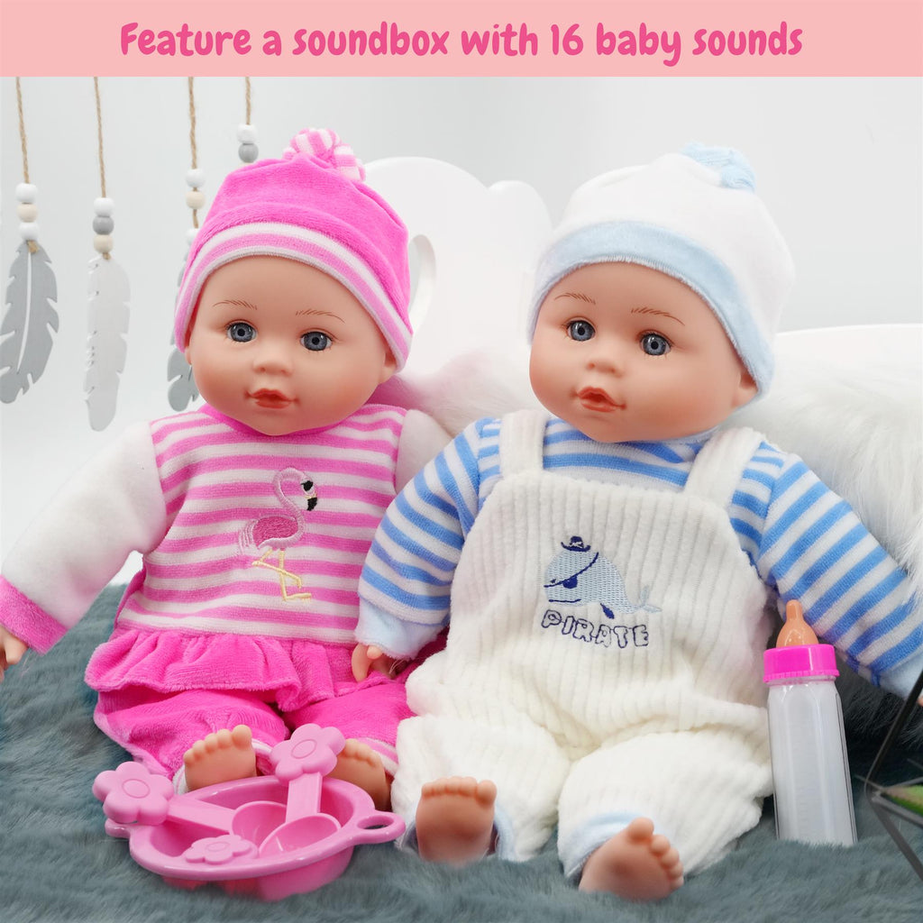 BiBi Doll Twin Babies & Accessories (33 cm / 13") by BiBi Doll - BiBi Doll Shop