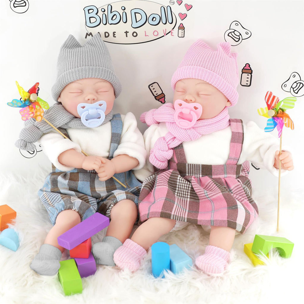 BiBi Doll Baby - Blue Tartan (45 cm / 18") by BiBi Doll - BiBi Doll