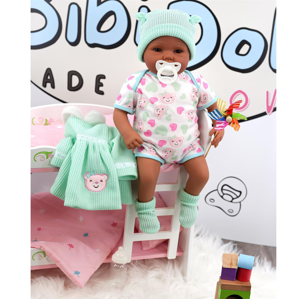 BiBi Outfits - Reborn Doll Clothes (Mint Dress) (50 cm / 20") by BiBi Doll - BiBi Doll