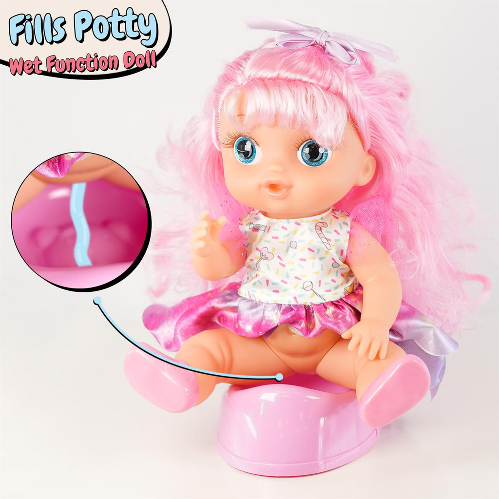 BiBi Doll BiBi Doll Cute Girl Drink & Wet Doll with Accessories (30 cm / 12")