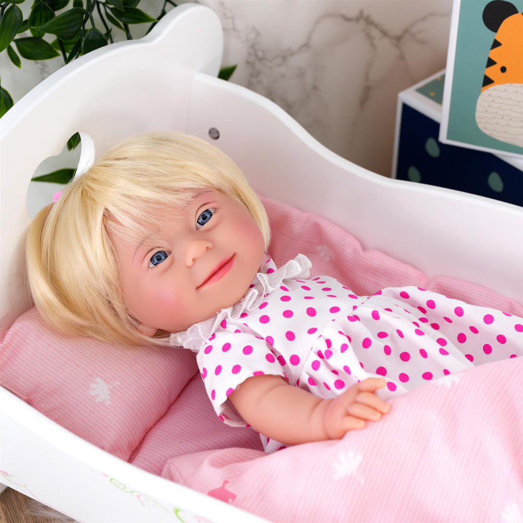 BiBi Doll Down Syndrome Girl - Blonde Hair (36 cm / 14") by BiBi Doll - BiBi Doll Shop
