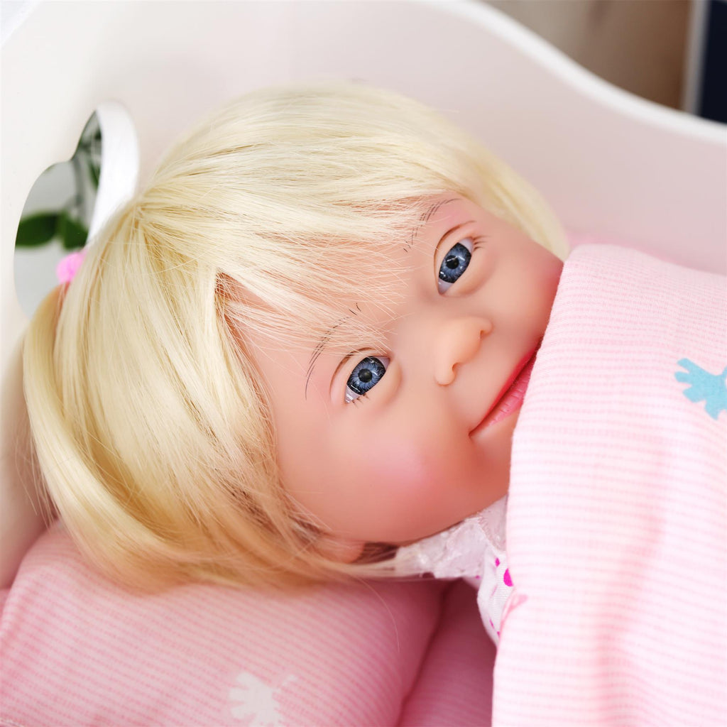 BiBi Doll Down Syndrome Girl - Blonde Hair (36 cm / 14") by BiBi Doll - BiBi Doll Shop