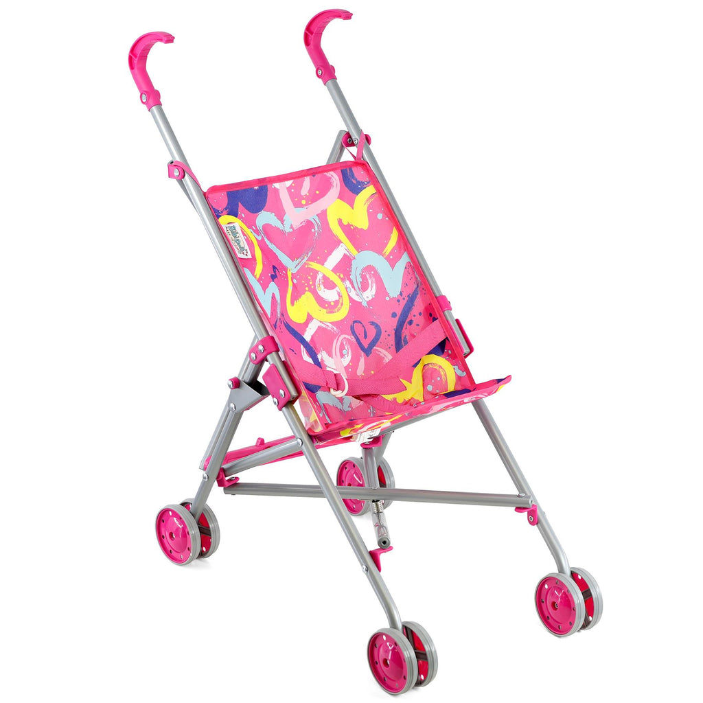 BiBi Doll Baby Doll Foldable Stroller (Pink)