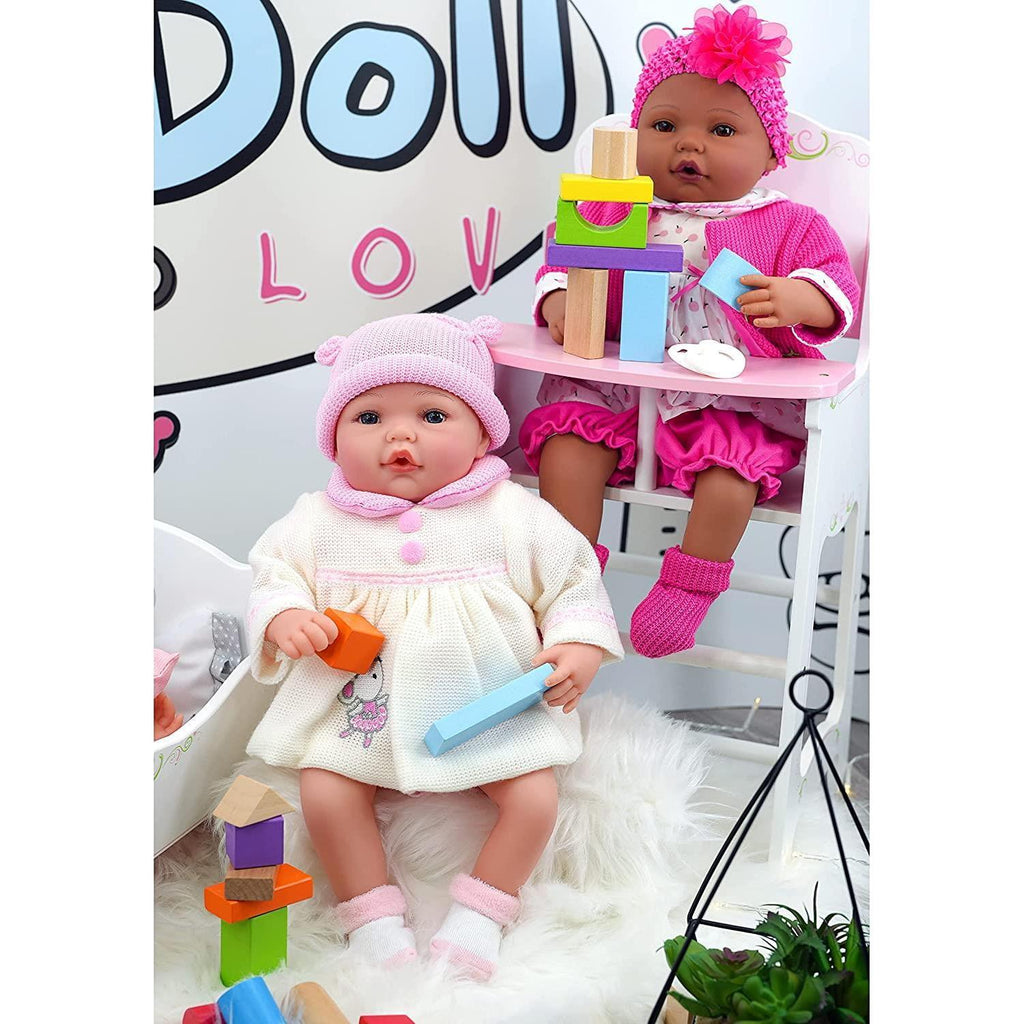 BiBi Doll BiBi Doll Furniture - Doll Wooden Craddle & High Chair