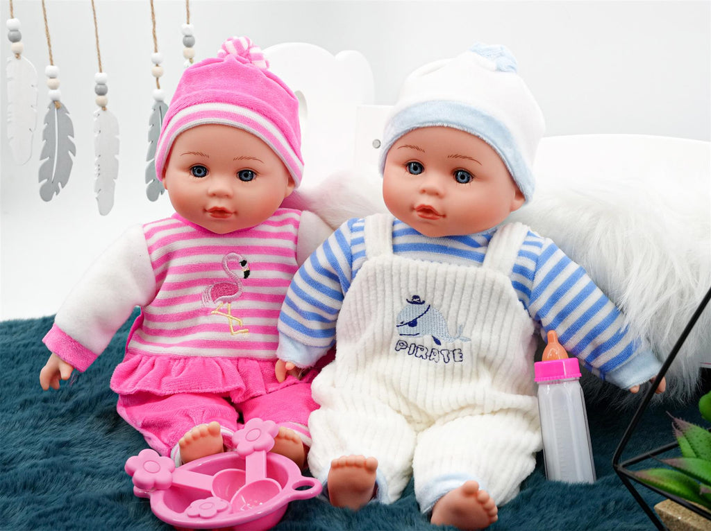 BiBi Twin Baby Dolls & Accessories (33 cm / 13") by BiBi Doll - BiBi Doll