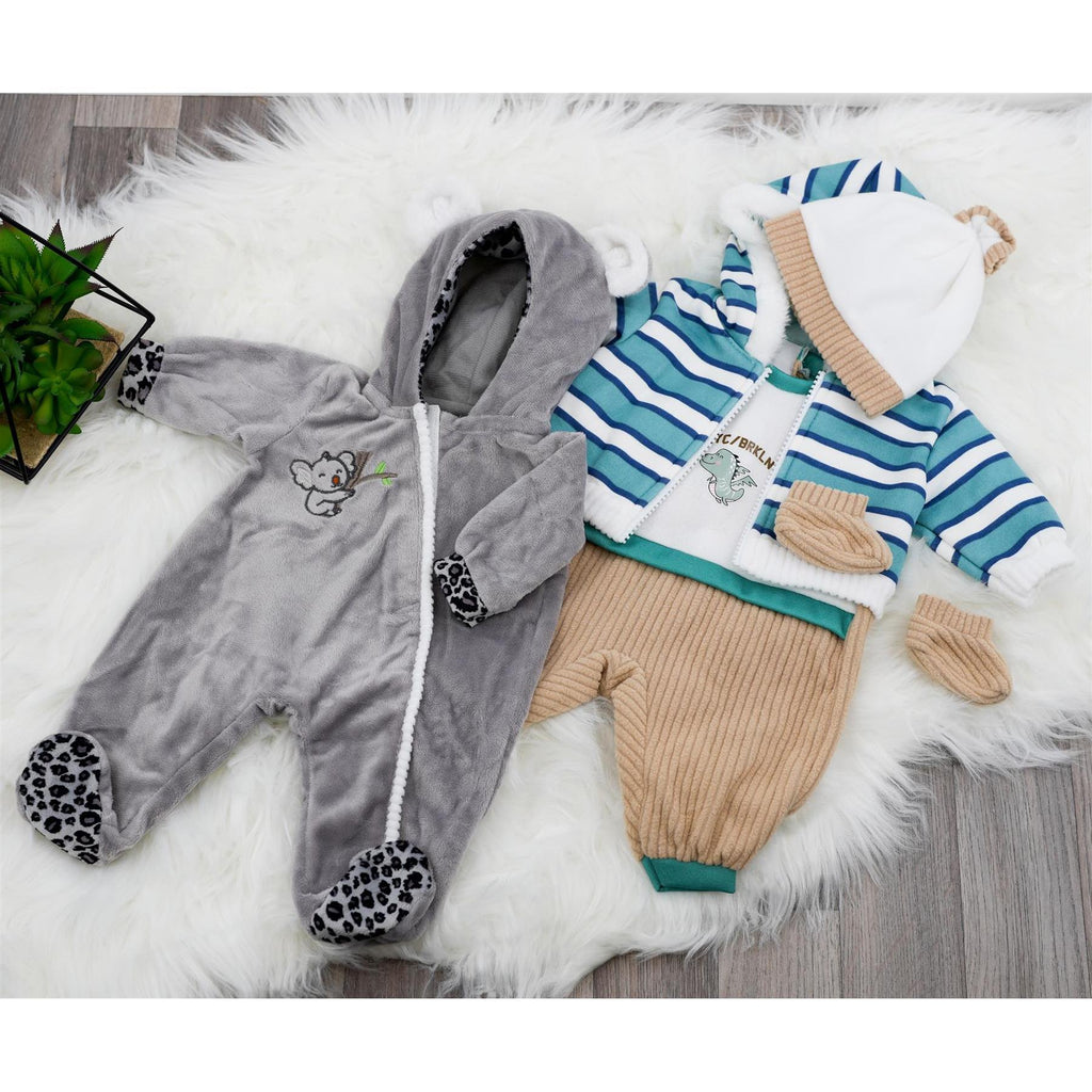 BiBi Doll BiBi Doll Outfits - Set of Two Doll Clothes (Koala & Stripy) (45 cm / 18")