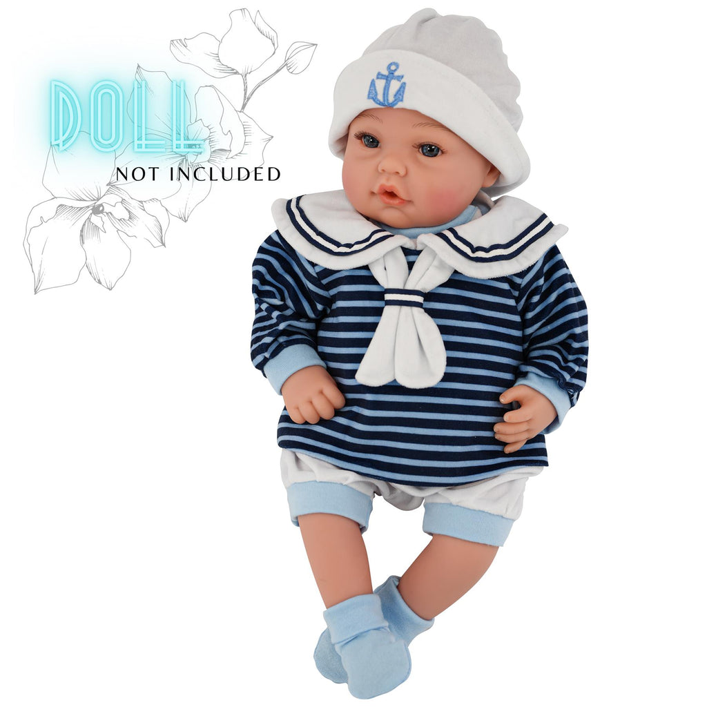 BiBi Outfits - Reborn Doll Clothes (Sailor) (50 cm / 20") by BiBi Doll - BiBi Doll