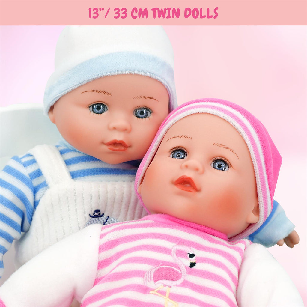 BiBi Doll Twin Babies & Accessories (33 cm / 13") by BiBi Doll - BiBi Doll Shop