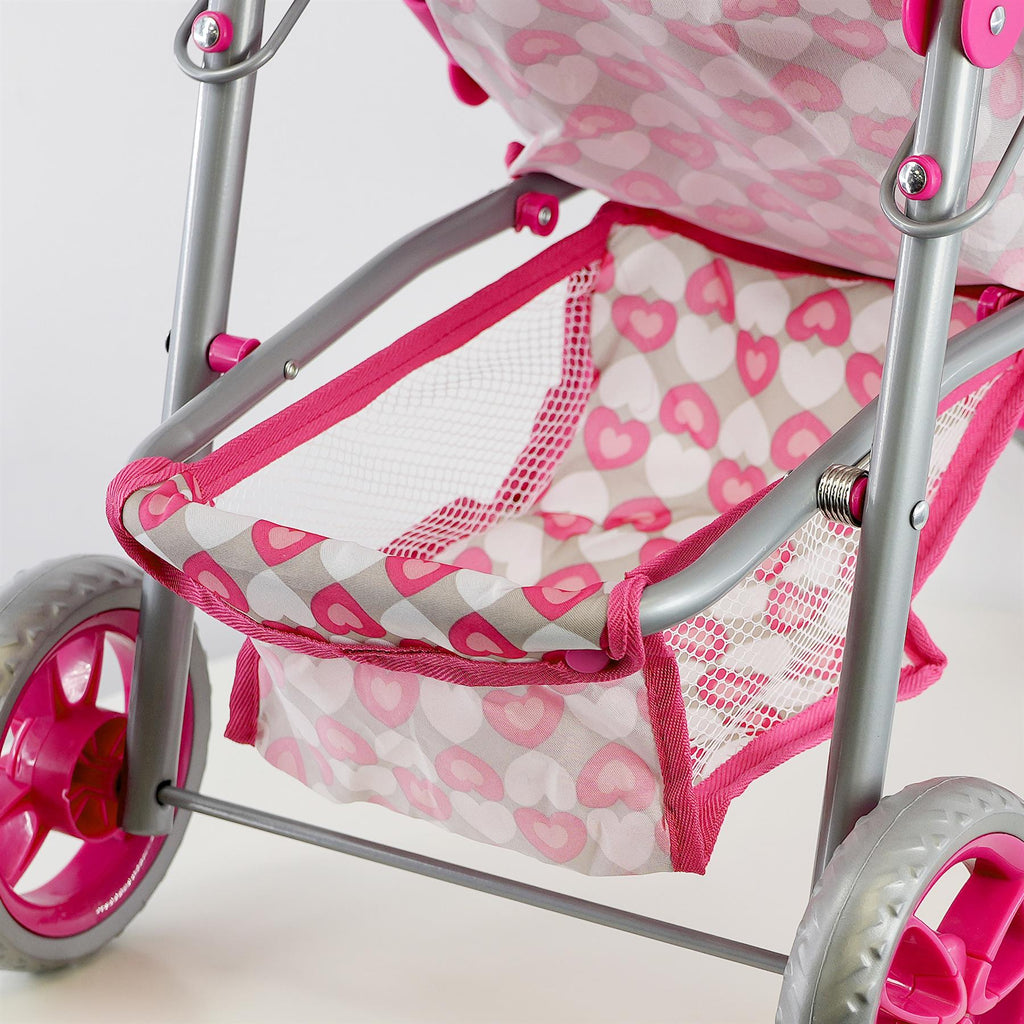 BiBi Doll Baby Doll Foldable Jogger Stroller (Pink)