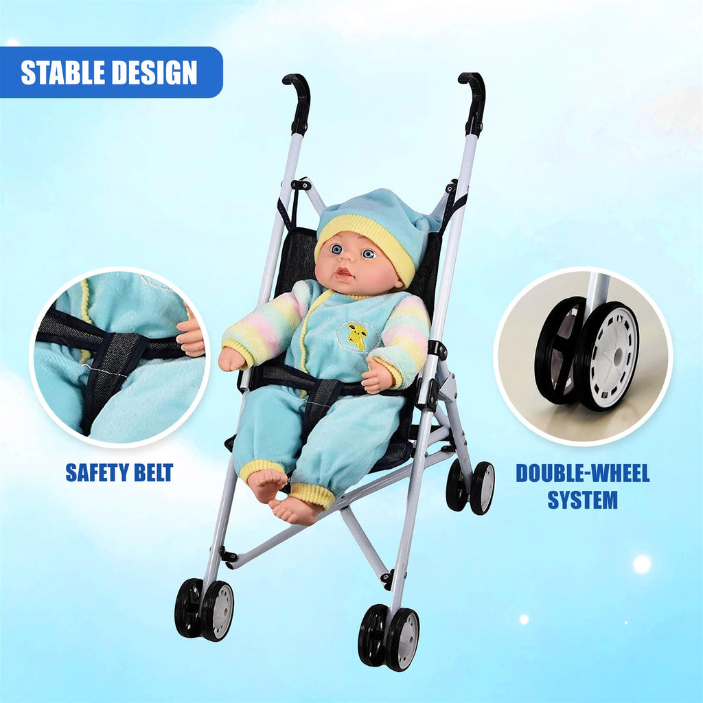 BiBi Doll Accessories - Doll Blue Buggy by BiBi Doll - BiBi Doll Shop