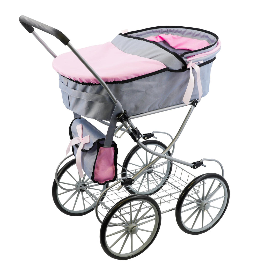 BiBi Doll Accessories - Pink Doll Cambridge Pram by BiBi Doll - BiBi Doll