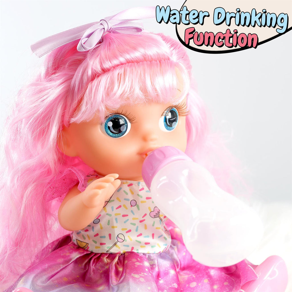 BiBi Doll BiBi Doll Cute Girl Drink & Wet Doll with Accessories (30 cm / 12")