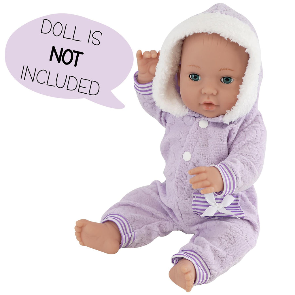 BiBi Doll Outfits - Set of 6 Doll Clothes (Pink, Stripes) (30 cm / 12" - 40 cm / 16") by BiBi Doll - BiBi Doll