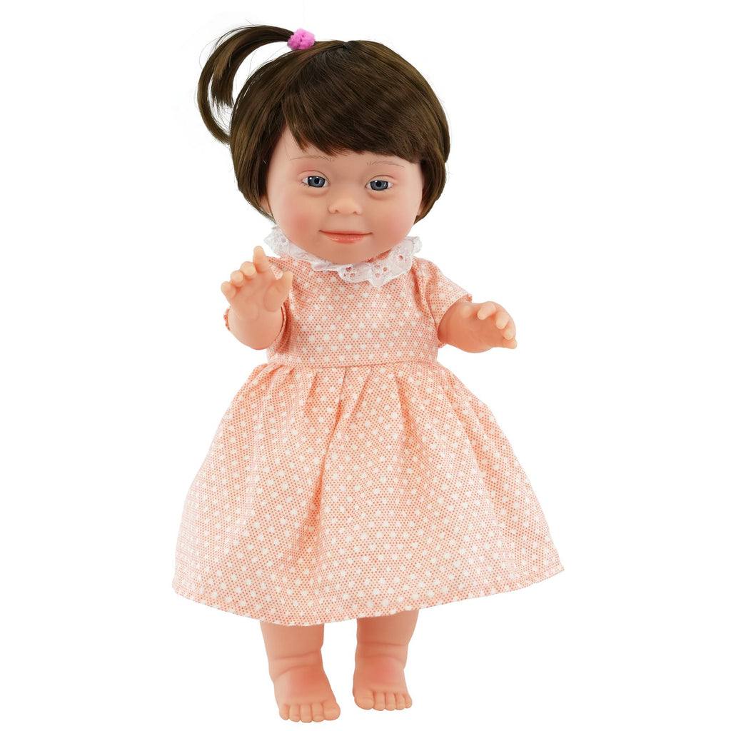 BiBi Doll Down Syndrome Girl - Brown Hair (36 cm / 14") by BiBi Doll - BiBi Doll Shop