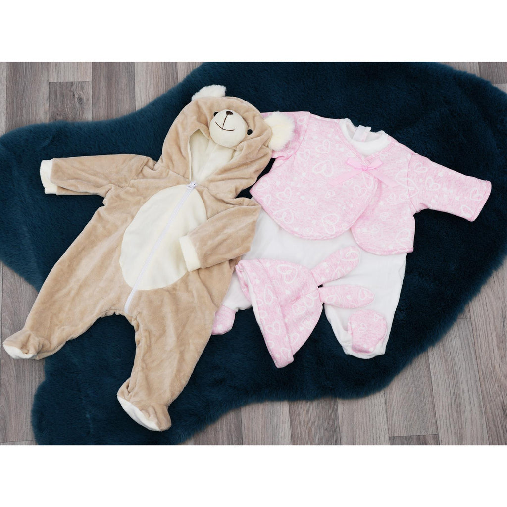 BiBi Outfits - Set of Two Clothes (Bear & Pink Bunny) (50 cm / 20") by BiBi Doll - BiBi Doll