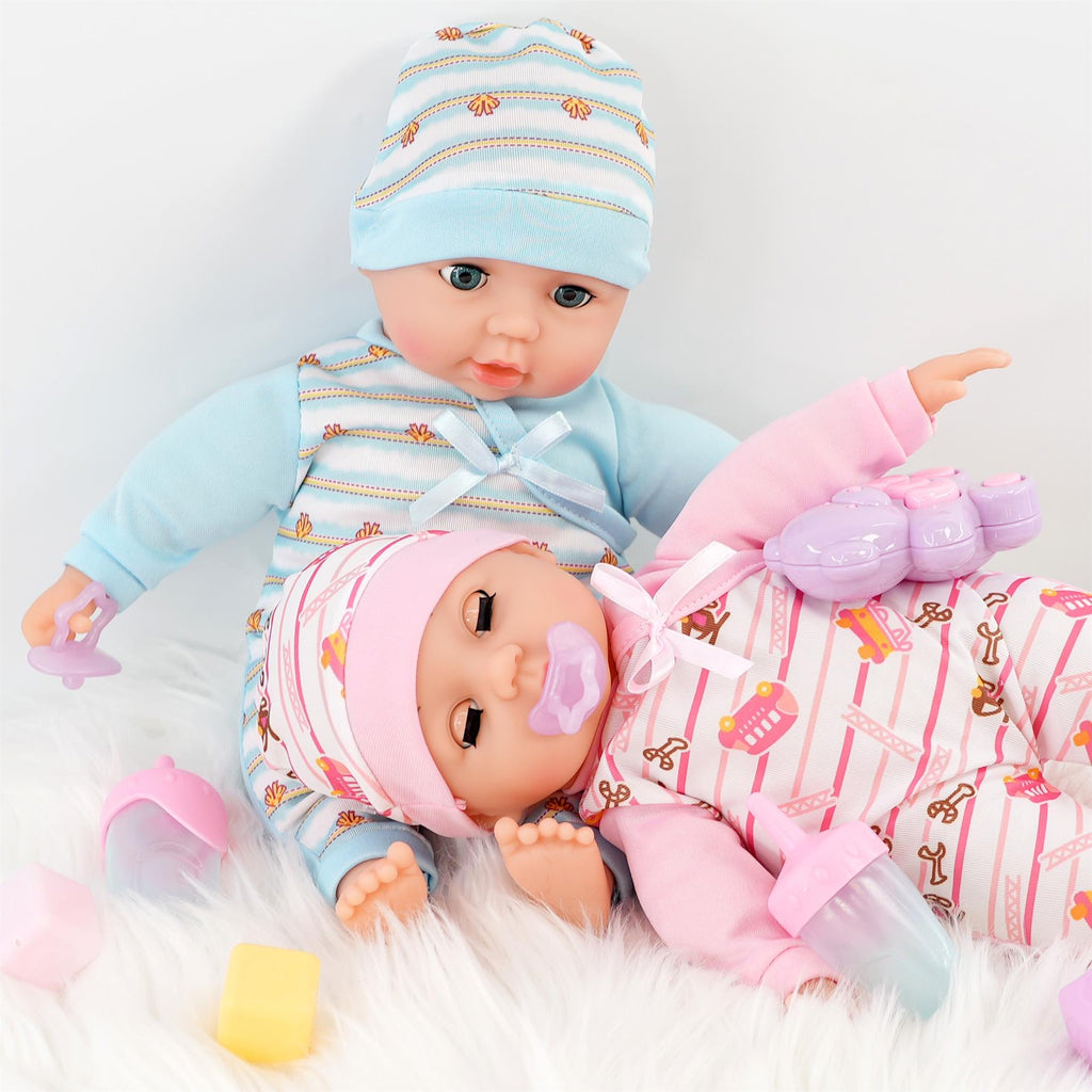BiBi Twin Dolls & Accessories (36 cm / 14") by BiBi Doll - BiBi Doll