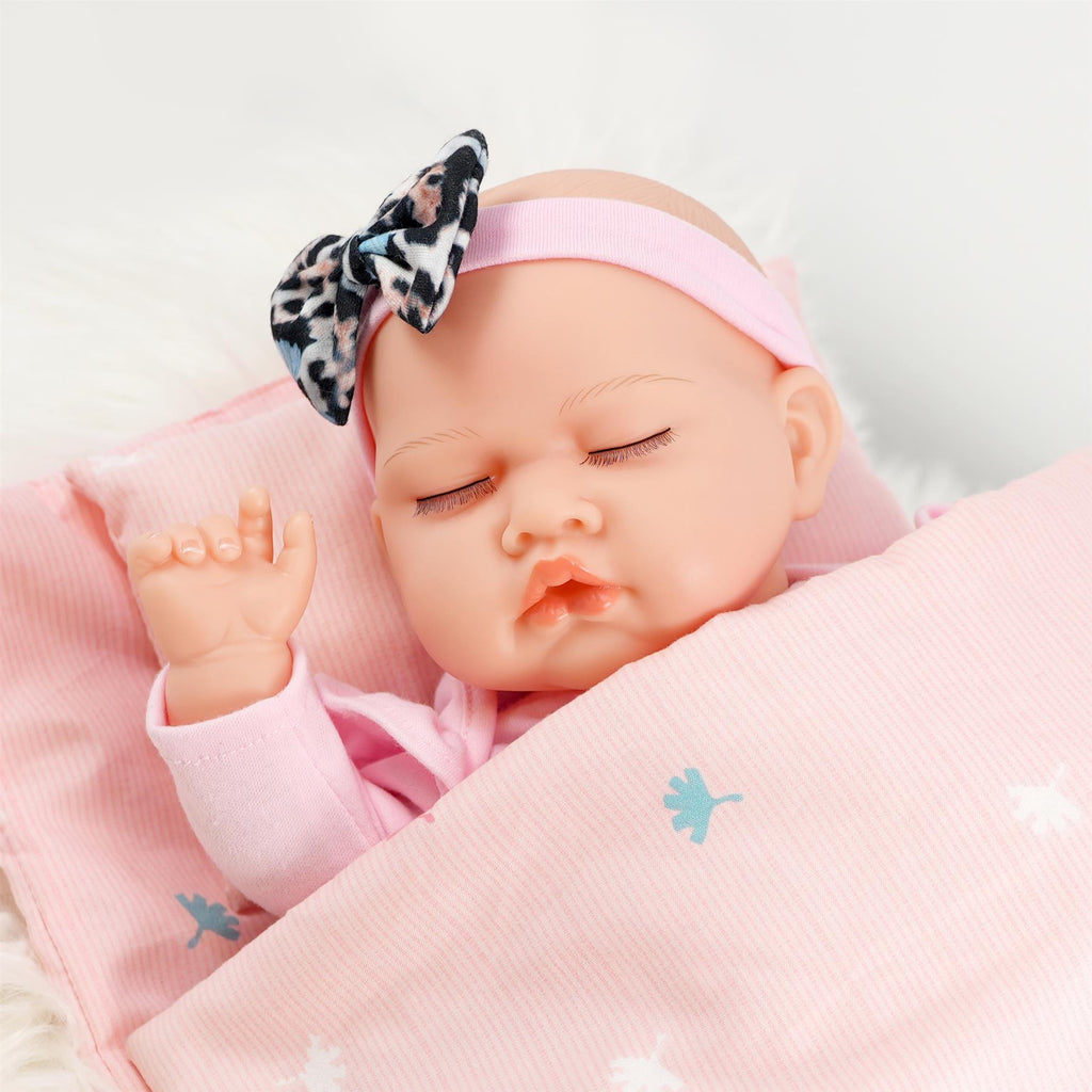 BiBi Doll BiBi Reborn Doll Sleeping Girl "Bella" (43 cm / 17")