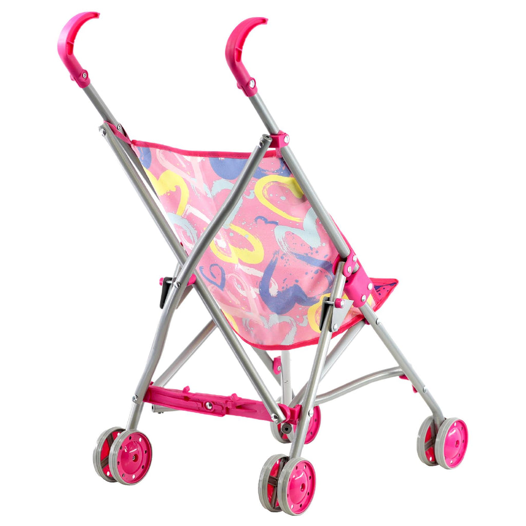 BiBi Doll Baby Doll Foldable Stroller (Pink)