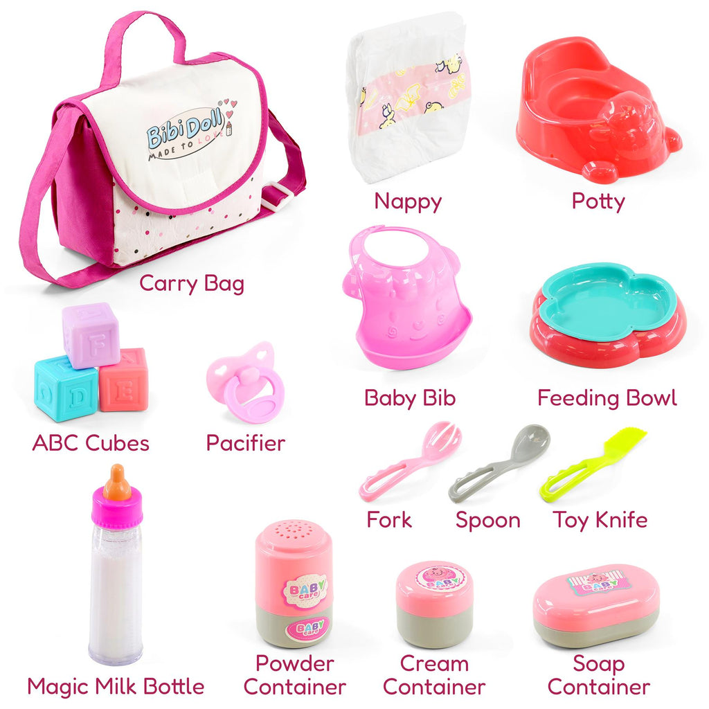 BiBi Doll BiBi Doll Changing & Feeding Doll Accessories